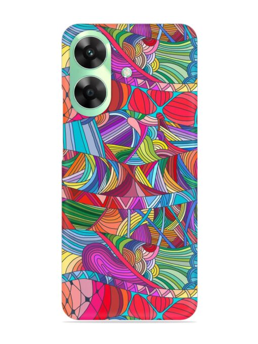 Seamless Patterns Hand Drawn Snap Case for Realme C61 Zapvi