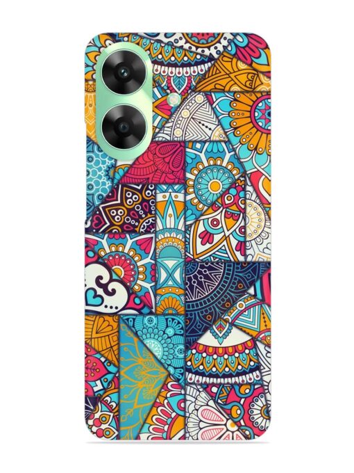 Patchwork Pattern Vintage Snap Case for Realme C61 Zapvi