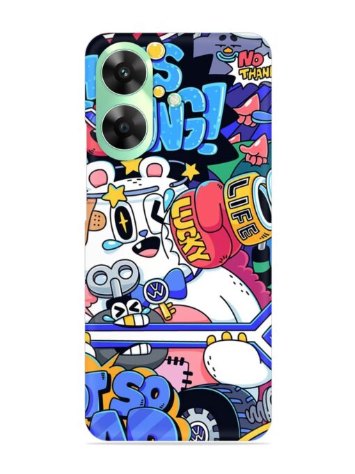 Universal Doodle Snap Case for Realme C61 Zapvi