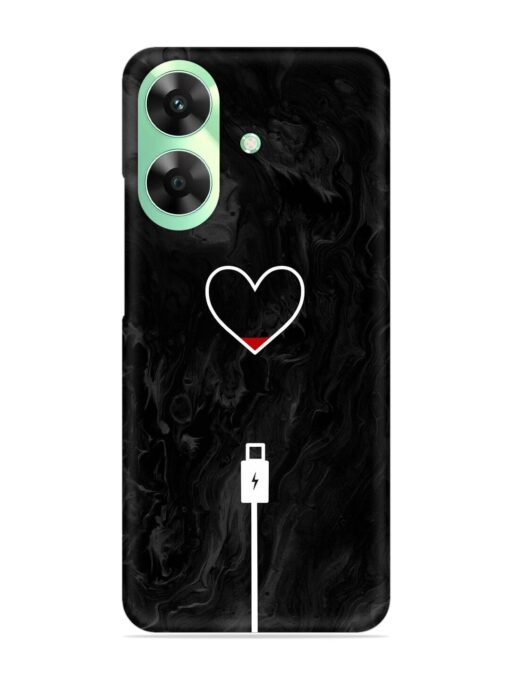 Heart Charging Vector Snap Case for Realme C61 Zapvi