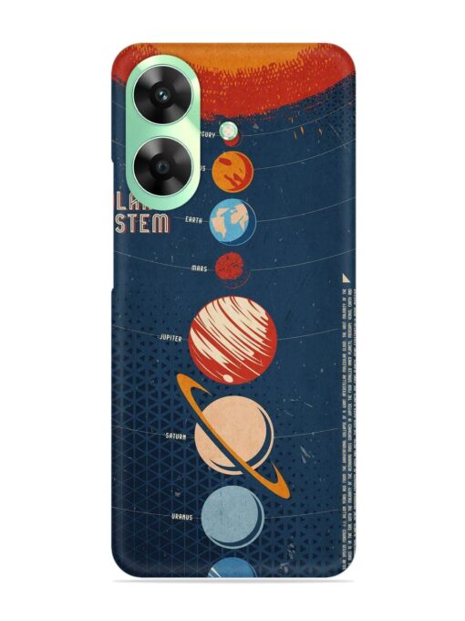 Solar System Vector Snap Case for Realme C61 Zapvi