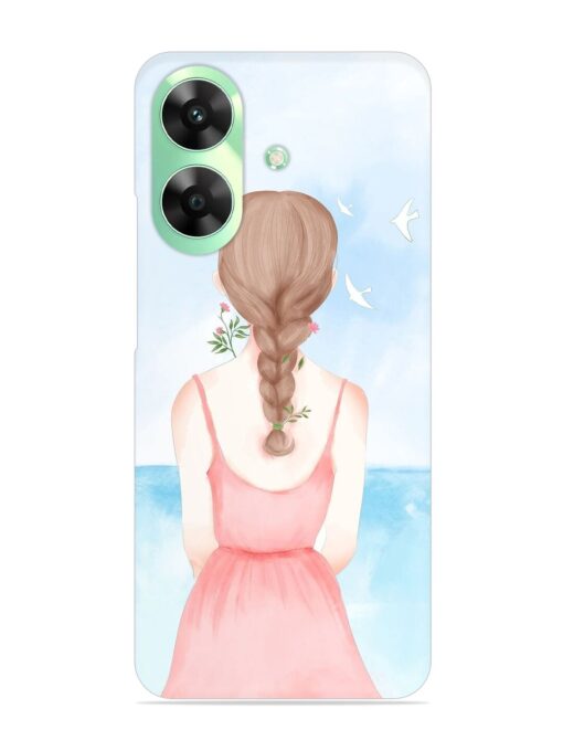 Watercolor Girl Vector Snap Case for Realme C61 Zapvi