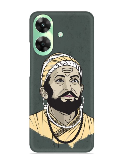 Shivaji Maharaj Vector Art Snap Case for Realme Narzo N61