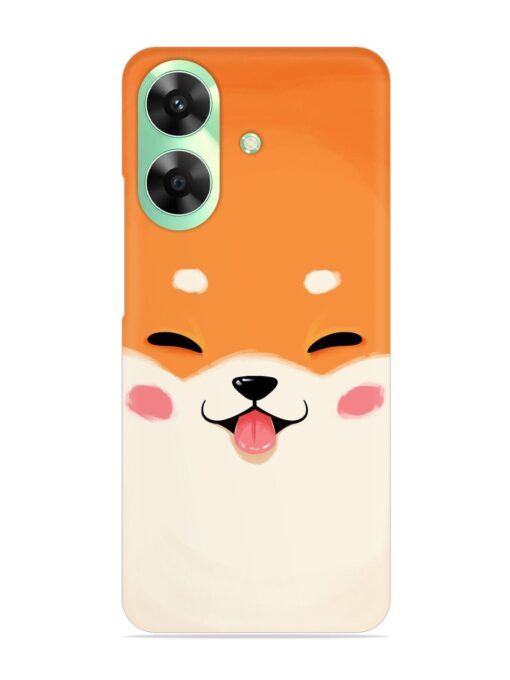 Cute Dog Face Vector Snap Case for Realme Narzo N61