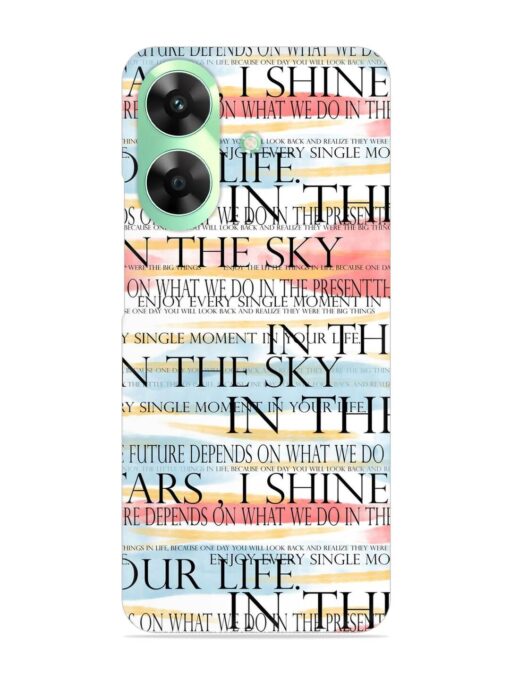 Seamless Slogans Pattern Snap Case for Realme Narzo N61