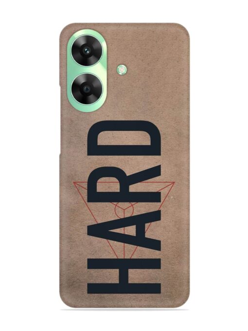 Hard Typo Snap Case for Realme Narzo N61