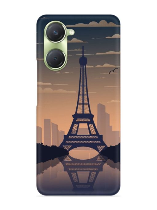 France Paris Eiffel Tower Gradient Snap Case for Vivo T3 Lite (5G) Zapvi