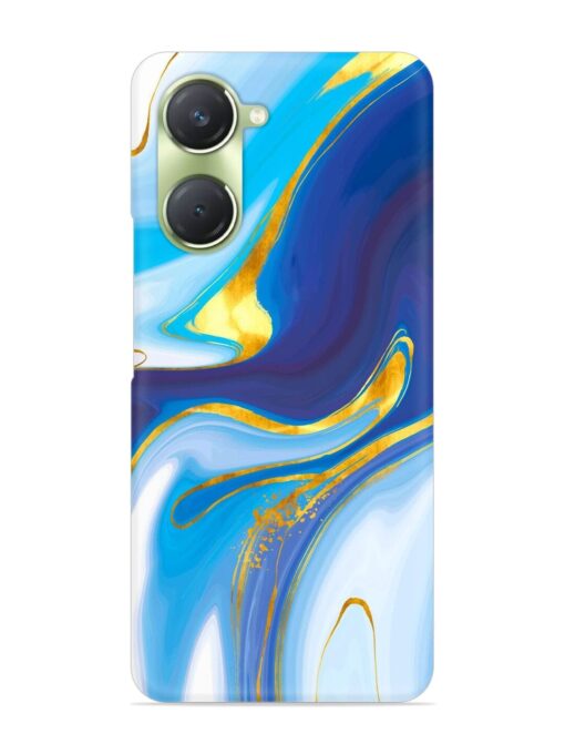 Watercolor Background With Golden Foil Snap Case for Vivo T3 Lite (5G)