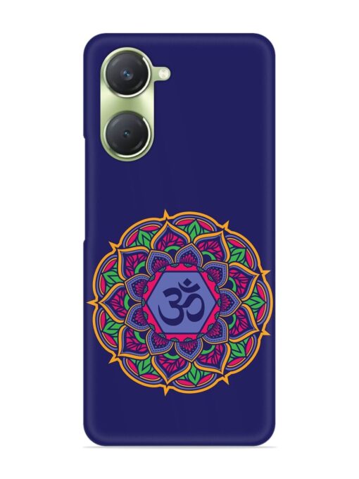 Om Mandala Art Blue Snap Case for Vivo T3 Lite (5G) Zapvi