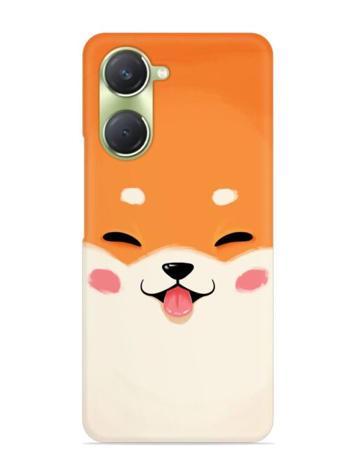 Cute Dog Face Vector Snap Case for Vivo T3 Lite (5G)