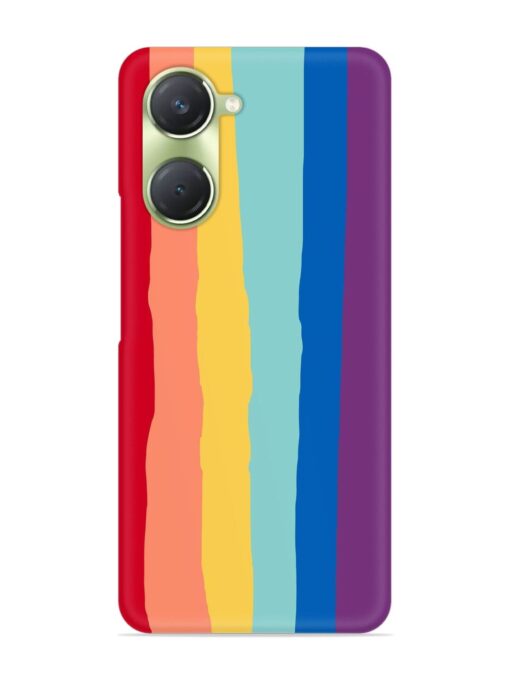 Rainbow Genuine Liquid Snap Case for Vivo T3 Lite (5G) Zapvi