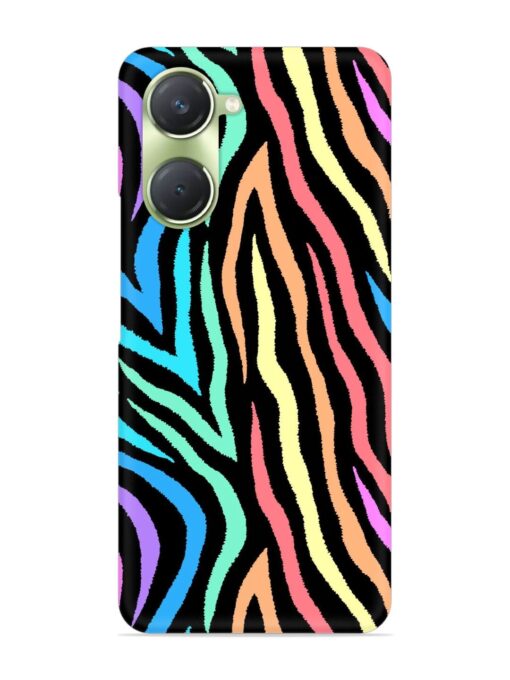 Colorful Abstract Zebra Snap Case for Vivo T3 Lite (5G) Zapvi