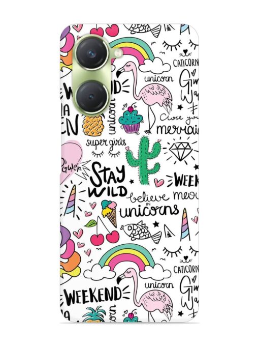 Unicorn Ice Cream Snap Case for Vivo T3 Lite (5G) Zapvi