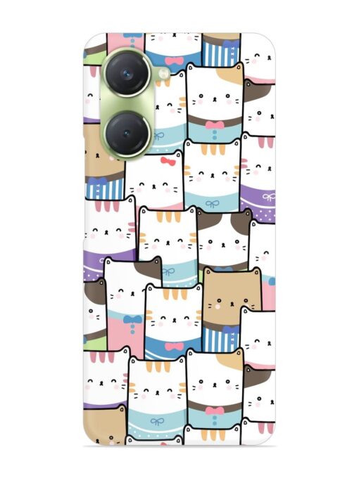 Cute Adorable Cat Snap Case for Vivo T3 Lite (5G) Zapvi