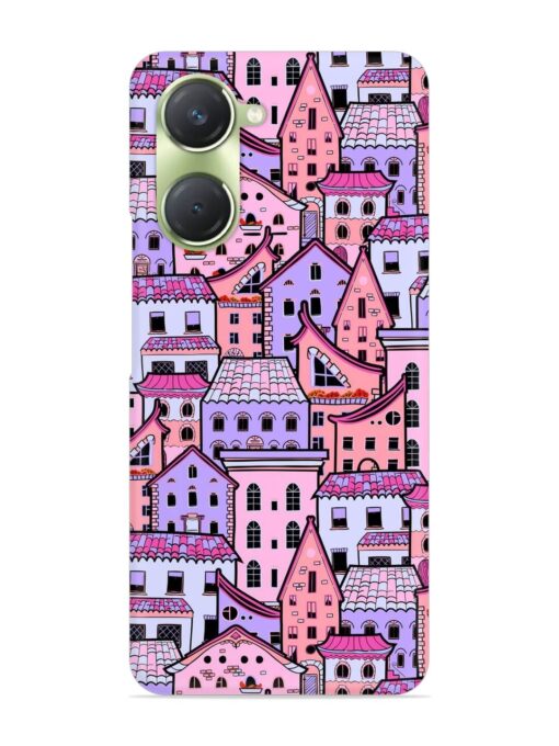 Seamless Pattern Houses Snap Case for Vivo T3 Lite (5G)