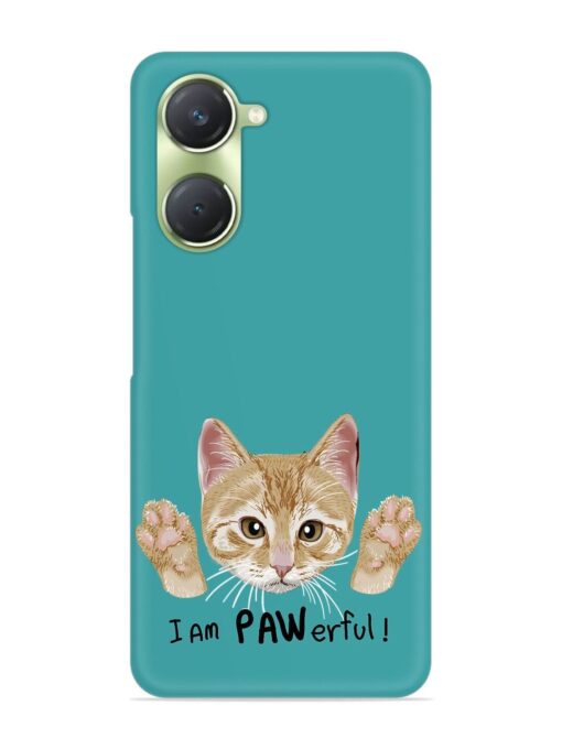 Typography Slogan Cat Snap Case for Vivo T3 Lite (5G) Zapvi