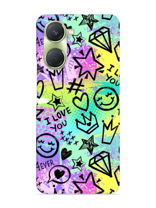 Bright Seamless Pattern Snap Case for Vivo T3 Lite (5G)