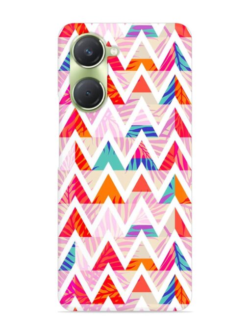 Abstract Triangle Background Snap Case for Vivo T3 Lite (5G)