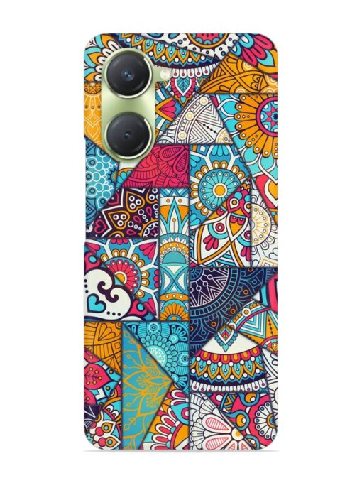 Patchwork Pattern Vintage Snap Case for Vivo T3 Lite (5G) Zapvi