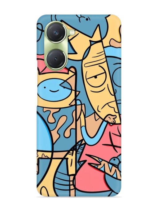 Silly Face Doodle Snap Case for Vivo T3 Lite (5G) Zapvi