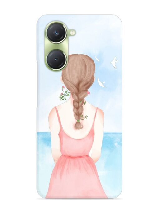 Watercolor Girl Vector Snap Case for Vivo T3 Lite (5G) Zapvi