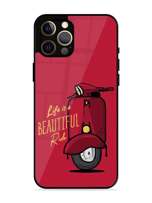 Life Is Beautiful Rides Glossy Metal Phone Cover for Apple Iphone 12 Pro Max Zapvi