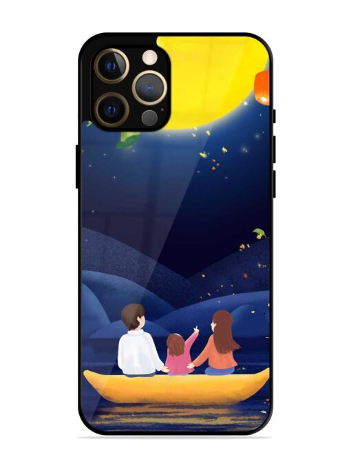 Happy Family And Beautiful View Glossy Metal Phone Cover for Apple Iphone 12 Pro Max Zapvi