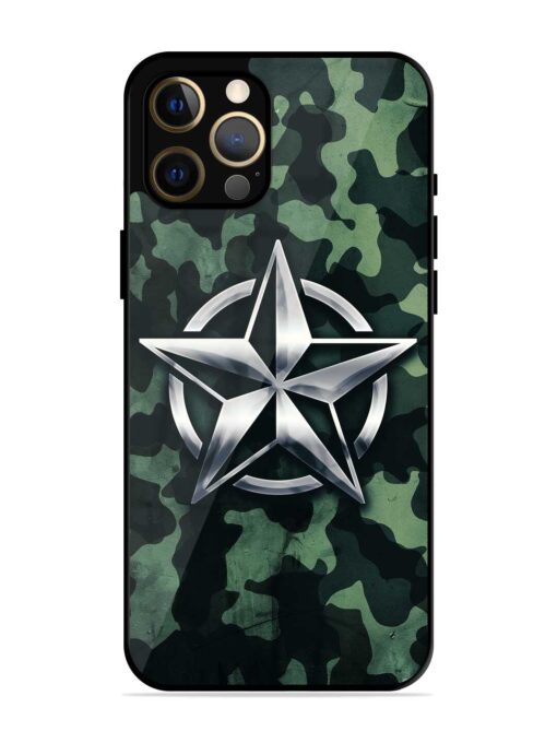 Indian Army Star Design Glossy Metal Phone Cover for Apple Iphone 12 Pro Max Zapvi