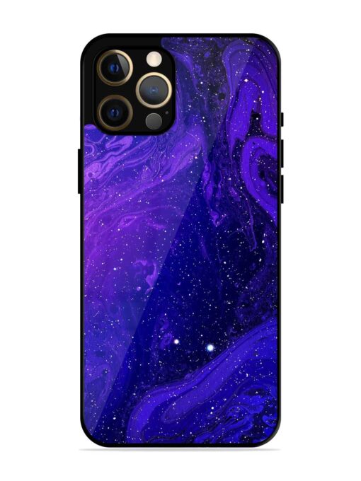 Galaxy Acrylic Abstract Art Glossy Metal Phone Cover for Apple Iphone 12 Pro Max