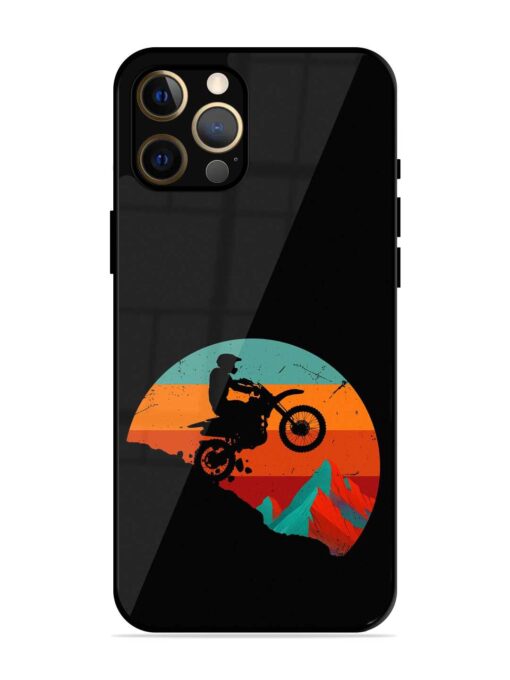 Mountain Bike Glossy Metal Phone Cover for Apple Iphone 12 Pro Max Zapvi