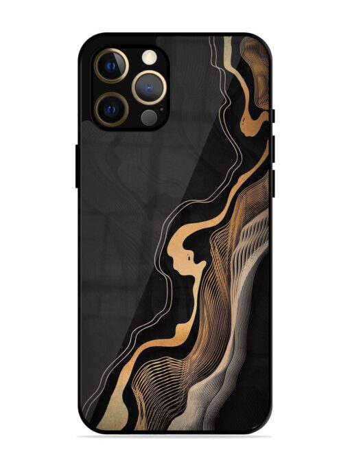 Abstract Art Glossy Metal TPU Phone Cover for Apple Iphone 12 Pro Max Zapvi