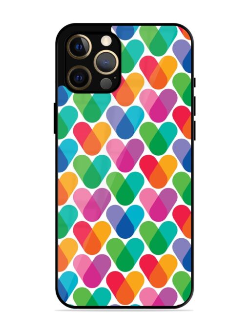 Overlapping Colors Colorful Glossy Metal TPU Phone Cover for Apple Iphone 12 Pro Max Zapvi