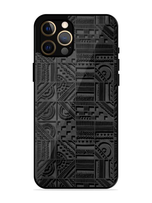 Seamless Pattern Glossy Metal Phone Cover for Apple Iphone 12 Pro Max