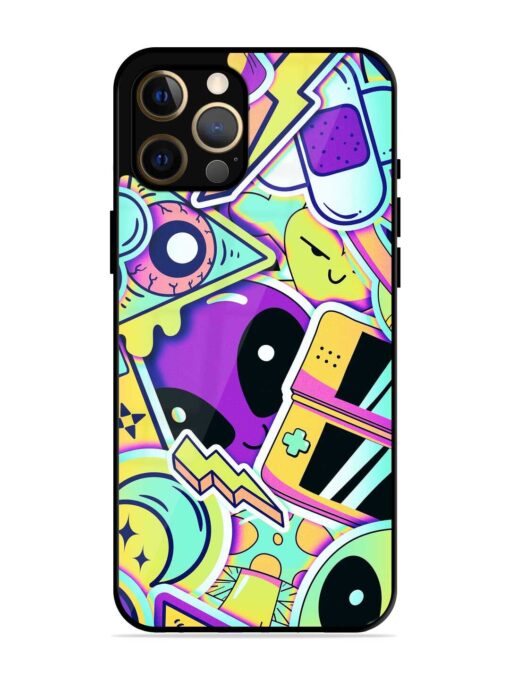 Scratch Art Glossy Metal Phone Cover for Apple Iphone 12 Pro Max Zapvi