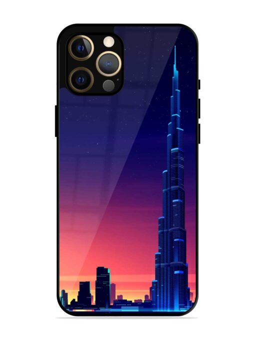 Burj Khalifa Abstract Glossy Metal Phone Cover for Apple Iphone 12 Pro Max