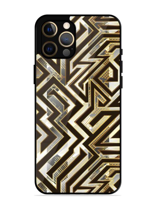 Technology Geometric Seamless Glossy Metal Phone Cover for Apple Iphone 12 Pro Max Zapvi