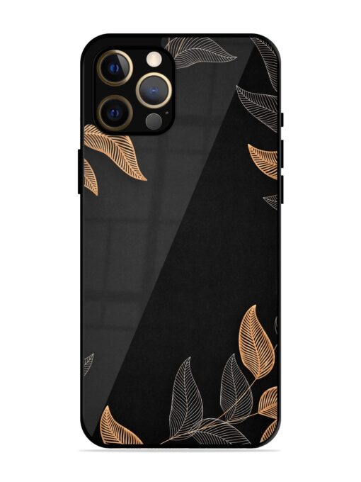 Foliage Art Glossy Metal Phone Cover for Apple Iphone 12 Pro Max Zapvi