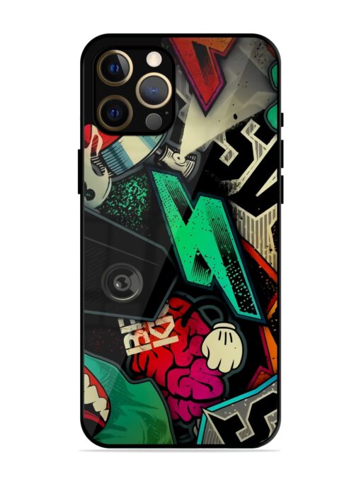 Graffiti Art Glossy Metal Phone Cover for Apple Iphone 12 Pro Max