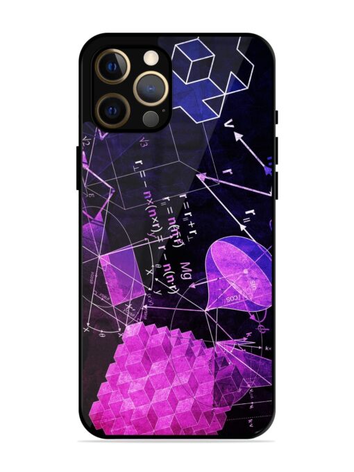 Math Physics Formula Art Glossy Metal Phone Cover for Apple Iphone 12 Pro Max Zapvi