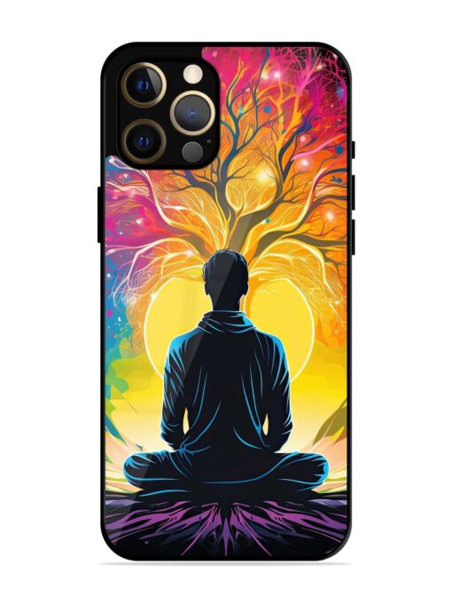 Mind Colourful Glossy Metal Phone Cover for Apple Iphone 12 Pro Max Zapvi