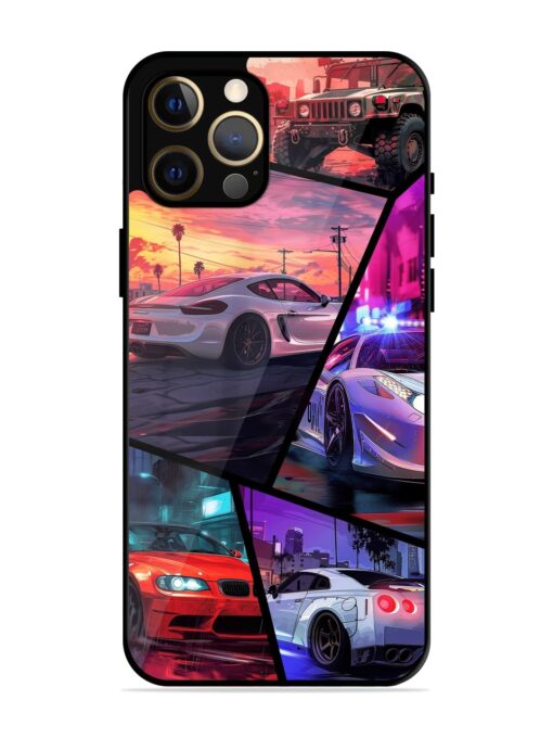 Ride In Pixels Glossy Metal Phone Cover for Apple Iphone 12 Pro Max Zapvi