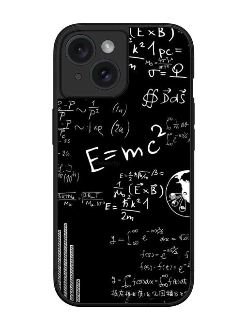 E=Mc2 Mass?Energy Equivalence Glossy Metal Phone Cover for Apple Iphone 15 Zapvi