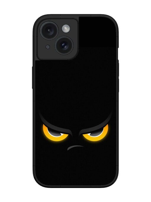 Scary Yellow Eye Glossy Metal TPU Phone Cover for Apple Iphone 15 Zapvi