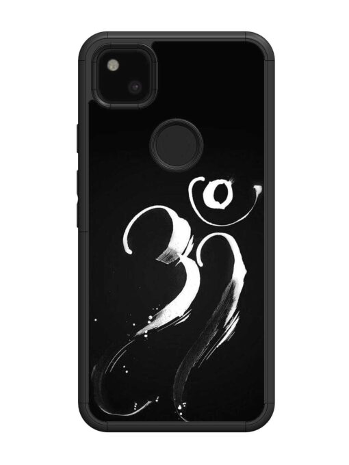 Om Logo Glossy Metal Phone Cover for Google Pixel 4A