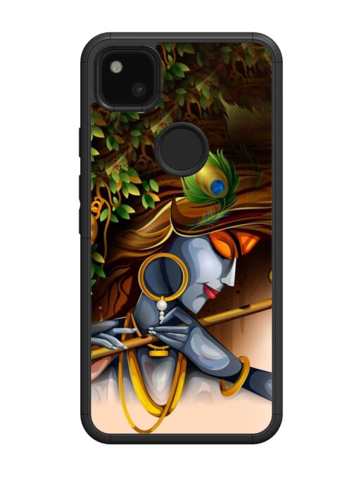 Krishna Glossy Metal Phone Cover for Google Pixel 4A Zapvi