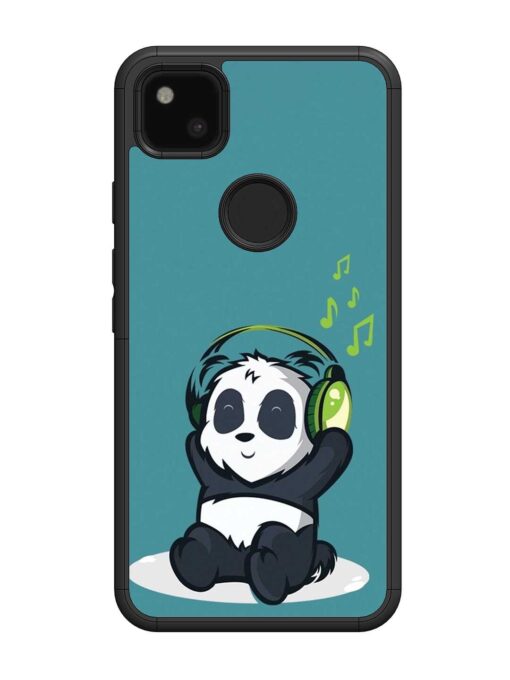 Music Panda Glossy Metal Phone Cover for Google Pixel 4A Zapvi