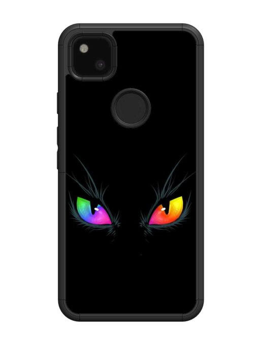 Cat Eyes Glossy Metal Phone Cover for Google Pixel 4A Zapvi