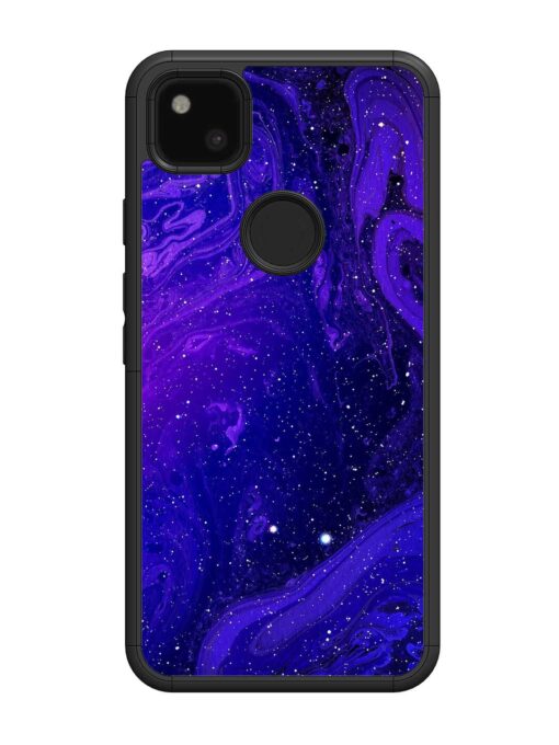 Galaxy Acrylic Abstract Art Glossy Metal Phone Cover for Google Pixel 4A Zapvi