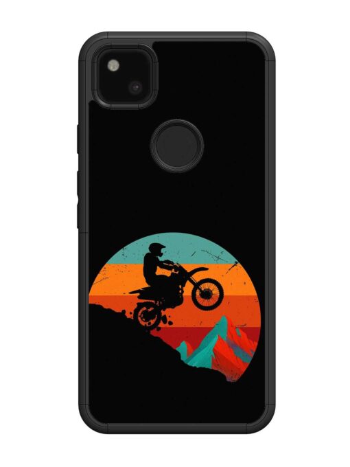 Mountain Bike Glossy Metal Phone Cover for Google Pixel 4A Zapvi