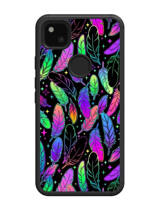 Bright Multi Colored Seamless Glossy Metal Phone Cover for Google Pixel 4A Zapvi